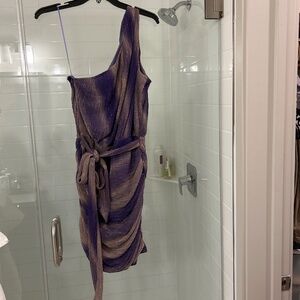 Wilde Dress - shimmery purple/gold/silver